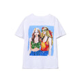 T-shirt tubulaire col rond style universitaire