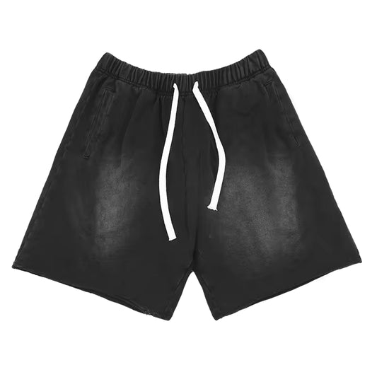 Cotton Raw Edge Leg Shorts