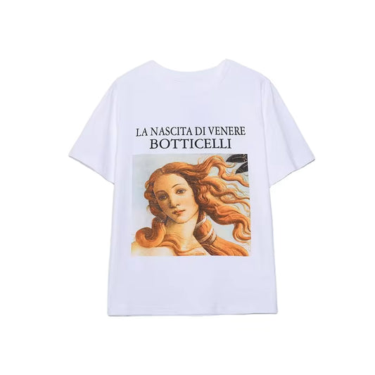 Short Sleeved Printed Pullover T-shirt