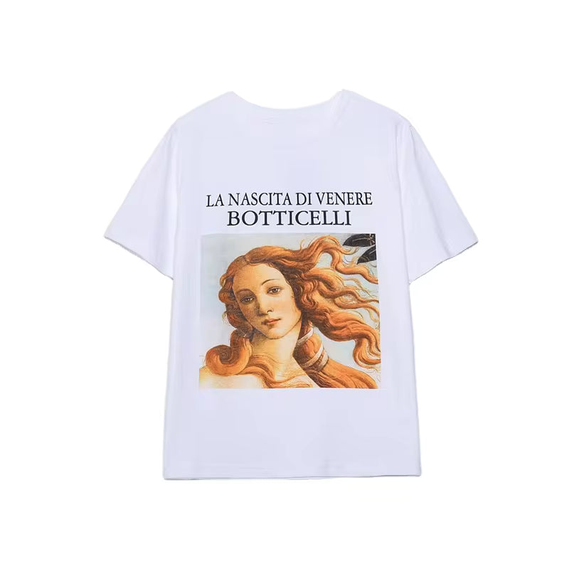 American Style Round Neck Pullover T-shirt