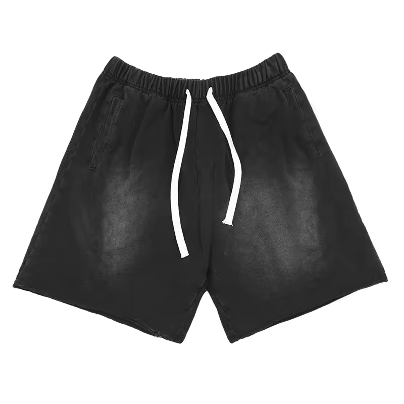 Cotton Washed Faded Shorts