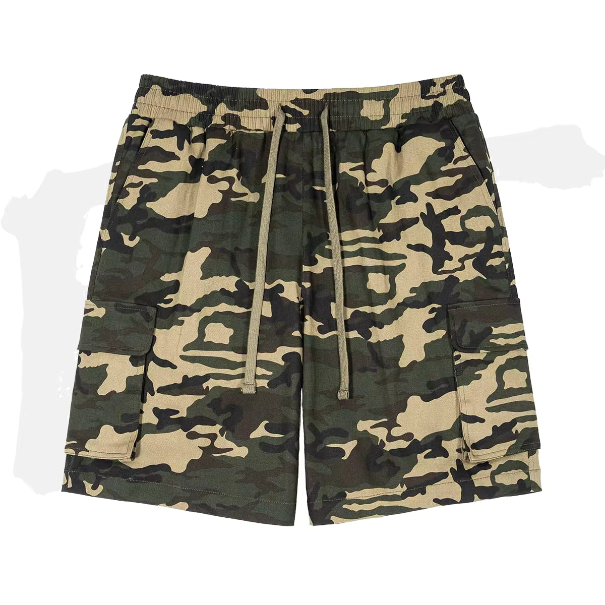 Camouflage Pattern Print Shorts
