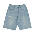 Knee Length Cargo Denim Shorts