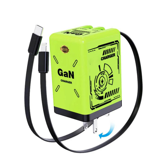 GaNPro 120W Retractable Fast Charger Cube